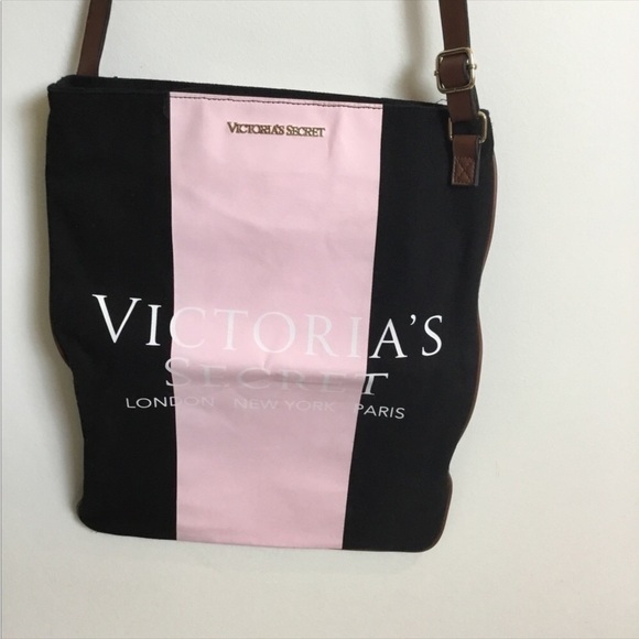 VICTORIA’S Secret pink and black crossbody - Picture 1 of 10
